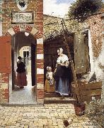 Pieter de Hooch The Courtyard of a House in Delft china oil painting reproduction